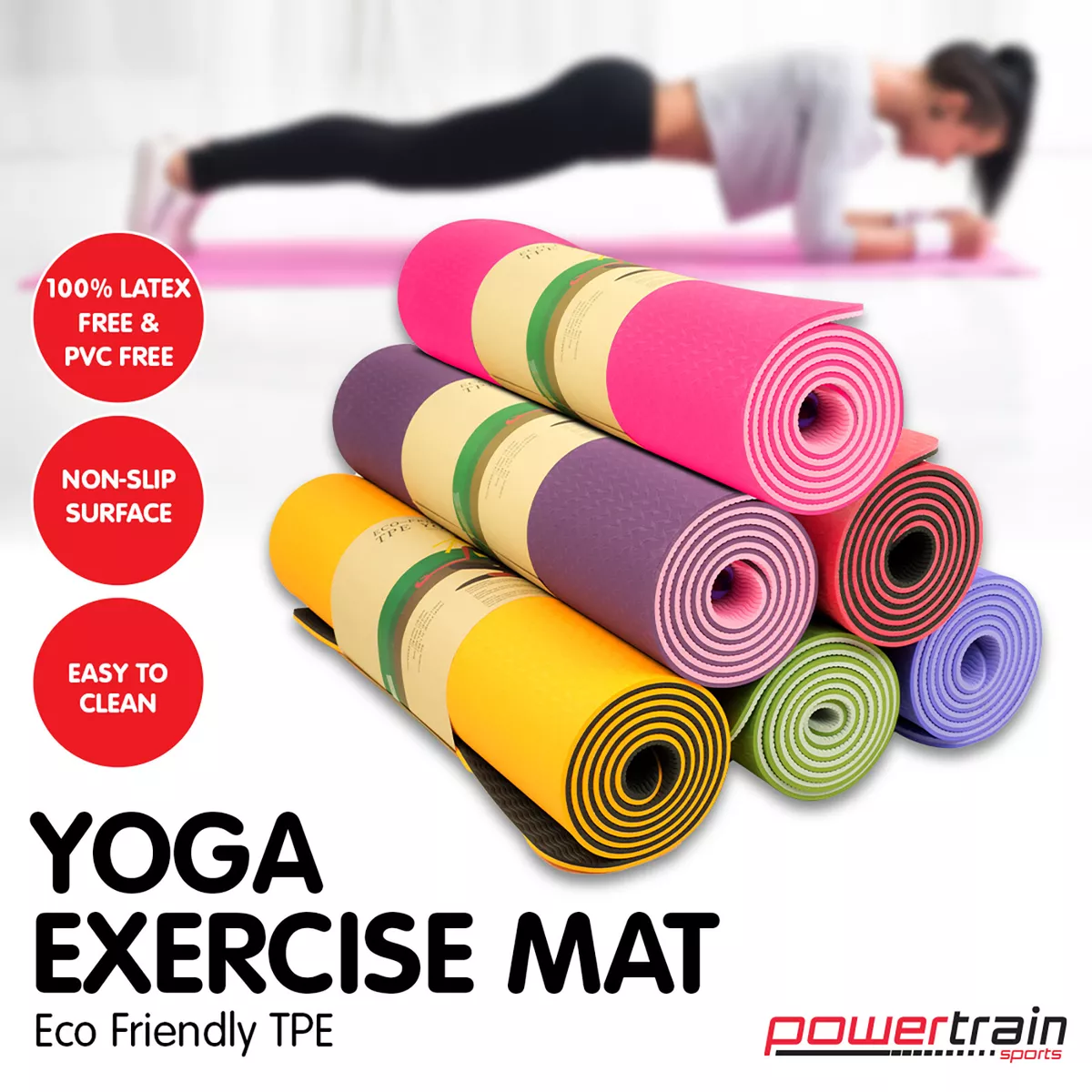 Exercise Mat, Gym Mat, Floor Mat, Pilates Mat