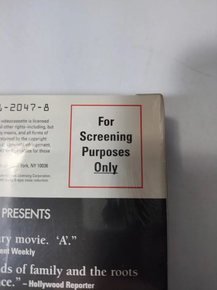 Shot in the Heart VHS Screener "For Screening Purposes Only" Sealed/New *RARE* Foto 4 de 4