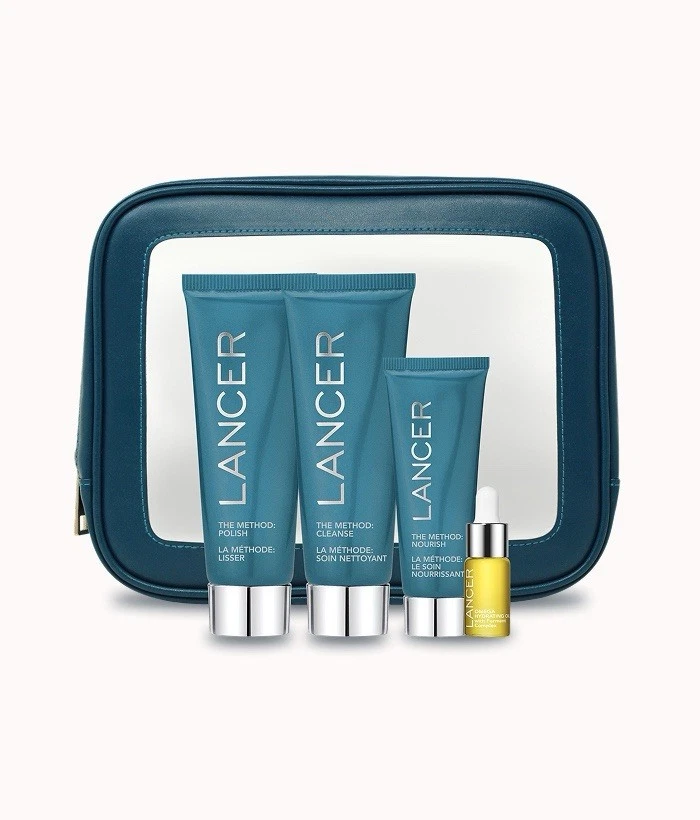 Lancer - The Method Kit Polish, Cleanse, Nourish, Hydrate - 4 Piece & Travel Bag - Image 2 of 3