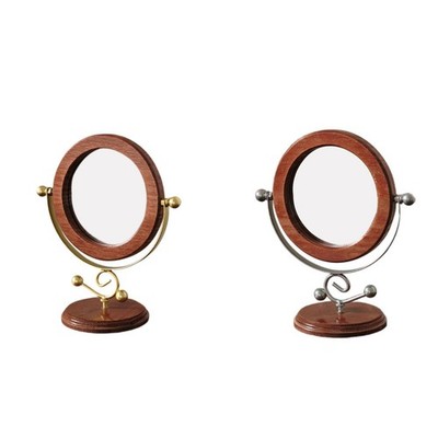 Schminkspiegel aus Holz, Schreibtisch-Ornament, Einweihungsgeschenk, dekorativer