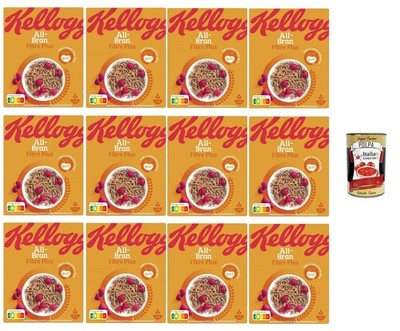 Kellogg s All-Bran Fibre Plus 12x500g Weizenkleie Ballaststoffreich +Polpa