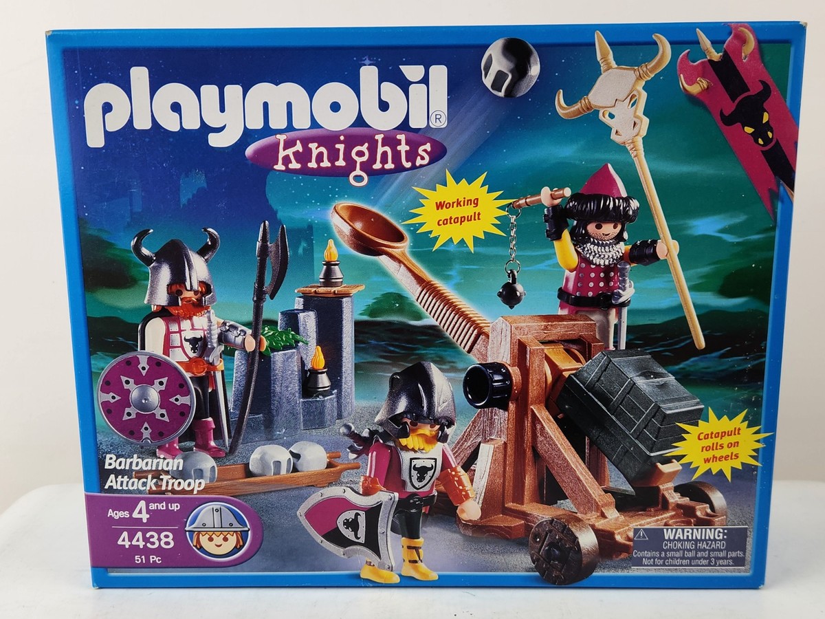 ミリタリー playmobil special Playmobil 4438 Barbarian Knights Working Catapult & 3