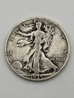 1935 D Walking Liberty Half Dollar Denver Mint Silver 50c Fine