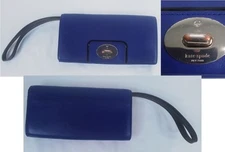 Kate Spade Clutch Wallet Blue Wristlet #W2859