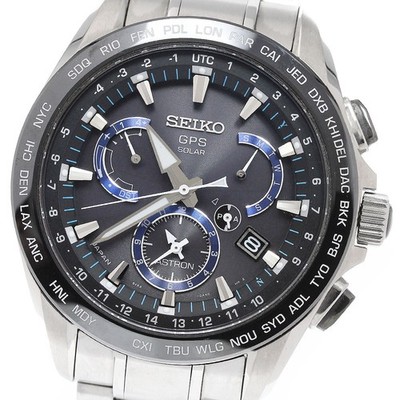 SEIKO Astron SBXB101/8X53-0AS0-2 GPS black Dial Solar Powered Radio Men's_959870