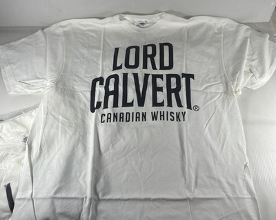 Lord Calvert Canadian T Shirt Large White  Delta Pro Weight