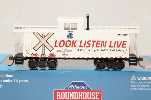 Coche caboose Athearn Roundhouse HO BNSF BN OLS seguridad visión amplia #12580 nuevo de stock | Condition: New
