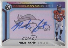 2019 Panini Elements Rookie Neon Signs Blue 50/75 Noah Fant #RNS-NF Auto 0c6