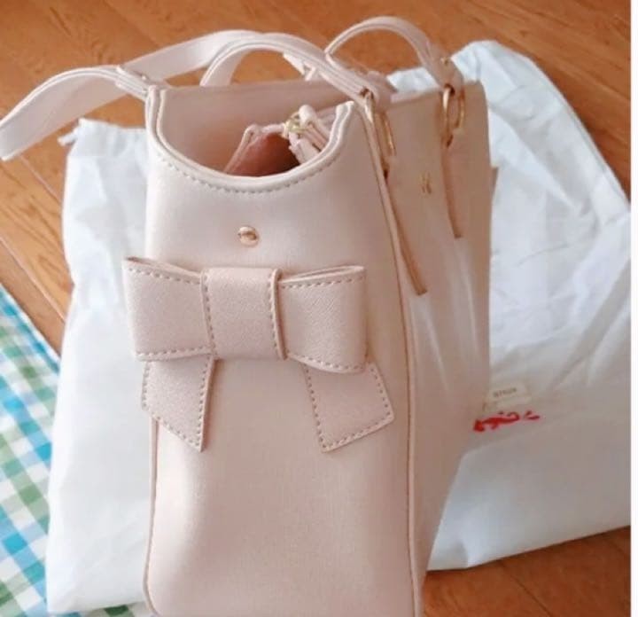 Liz Lisa Side Ribbon Pink Bag Almost unused Sweet Lolita Elegant Feminine Japan