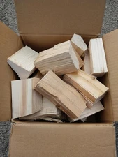 Maple Wood Chunks for Smoking Grilling Cooking BBQ - 6 pound box