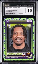 2024 PANINI SCORE-A-TREAT RISING STARS BATS #26 JAYDEN DANIELS RC CGC 10