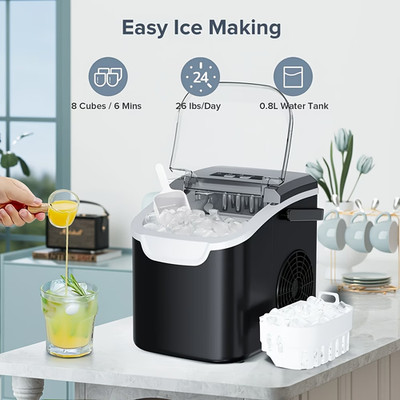 Nugget Ice Maker Countertop,Chewable Nugget Ice Cubes Machine FREE SHIPPING FAST