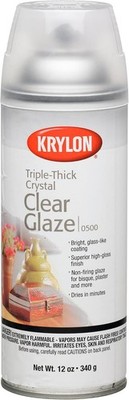Krylon Triple Thick Clear Glaze Aerosol Spray 12 Ounce High Gloss Finish