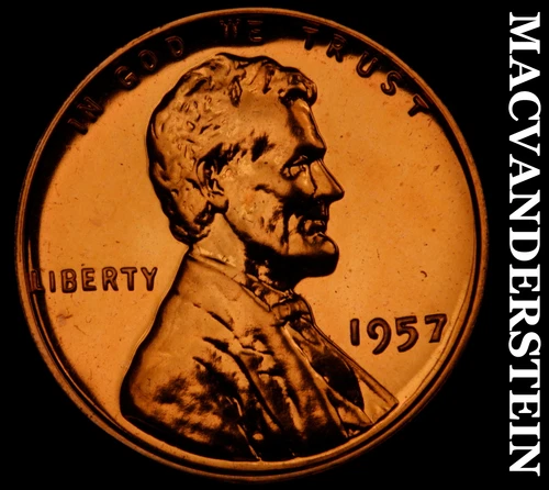 1957 Lincoln Wheat Cent- Choice Gem Proof Luster No Reserve #i9925