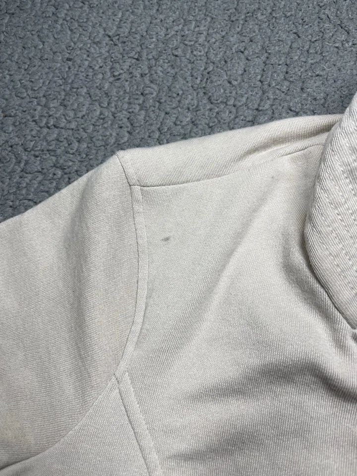 Chaqueta Helmut Lang Doble Cremallera Jersey Tejido Moto Beige Mujer Talla L Foto 3 de 4