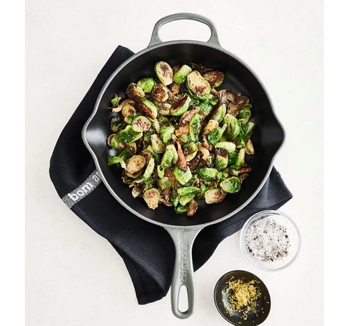 New Le Creuset Signature Thyme Green 10.25" Enameled Cast Iron Skillet - Picture 2 of 3
