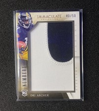 2014 Panini Immaculate Collection Dri Archer JUMBO Numbers (RC) Worn/Used