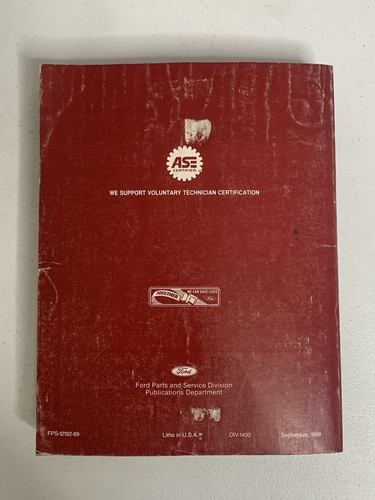 1989 Lincoln Mark VII Car Shop Manual Body / Chassis / Electrical / Powertrain - Picture 5 of 5