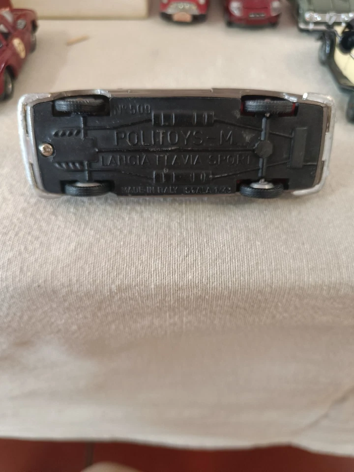 POLITOYS M LANCIA FLAVIA SPORT ZAGATO, ROSSO MET. scala 1/43, n.509, prima Serie - Immagine 3 di 3