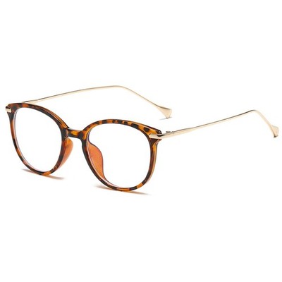LJCZKA Blue Light Blocking Glasses Women Men Retro Round Eyewear Frame Comput...