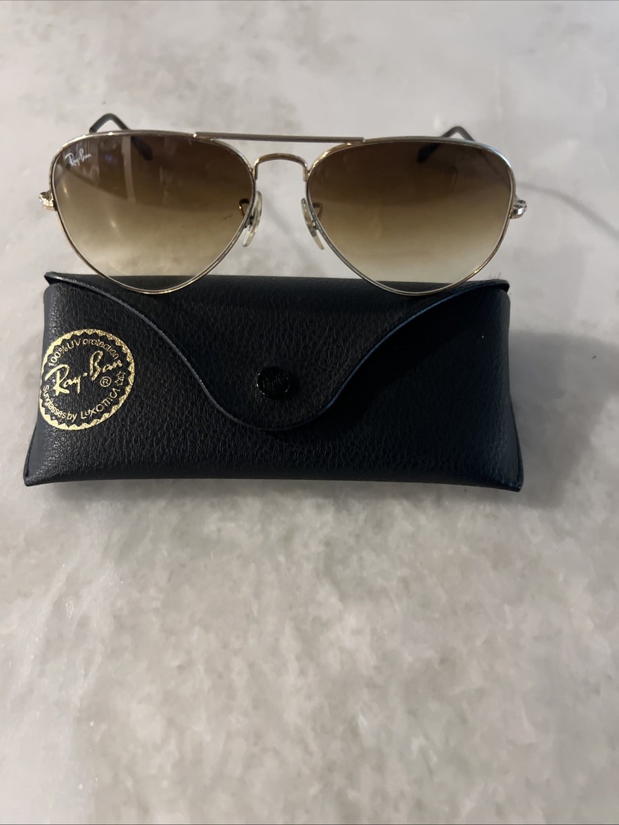 Vintage Ray-Ban Diamond Aviator sunglasses With Case Brown  display picture 3