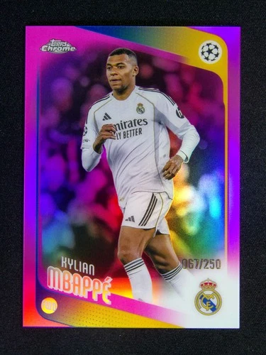 Kylian Mbapp 2025 Topps Chrome Kylian Mbapp #112 Pink