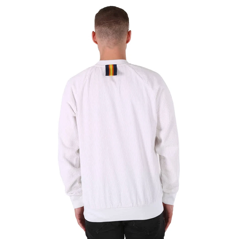 Kway Men's White Zahara Cotton Sweatshirt, Size Small - Photo 4/4