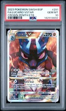2023 POKEMON SWSH BLACK STAR PROMO #291 FULL ART/LUCARIO VSTAR PSA 10