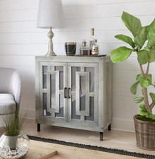 Mirrored Antique Cabinet with Doors