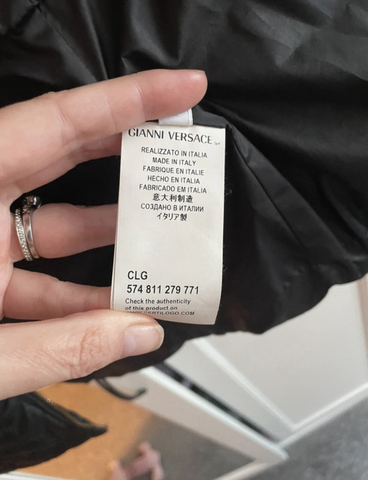 Versace Coat, Size S, RRP Over £500, Only Been Worn A Handful Of Times.Very Good image 4