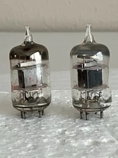 Lot of 2 UNK 6AK5 Vacuum Tubes Hickok Model 752A TESTED - EUC