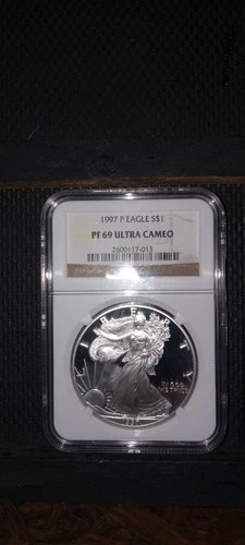 1997-P American Silver Eagle $1 Proof PF 69 NGC