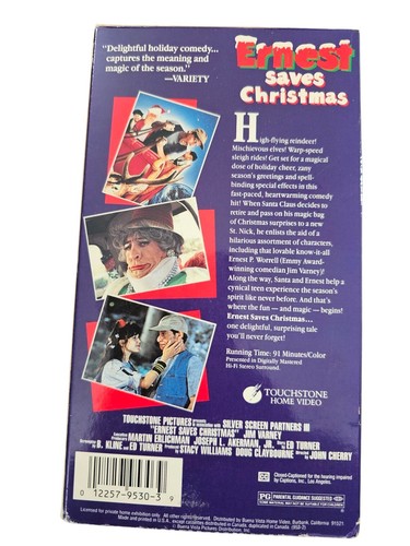 Ernest Saves Christmas VHS 1996 Touchstone  - Imagen 2 de 2