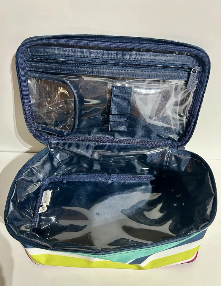 Bolso de Cosméticos Thirty-One Glamour Estuche Forrado con Cremallera en Preppy Pop Retirado Foto 3 de 4