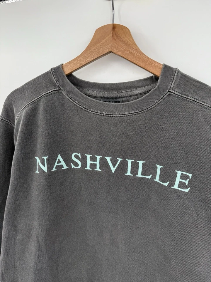 Comfort Colors Nashville Sweatshirt Garment Dyed Gray Size Small - Image 4 of 4