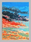 Original Acrylic ACEO - Rain is Coming - Angry Sky Painting OOAK — photo 1
