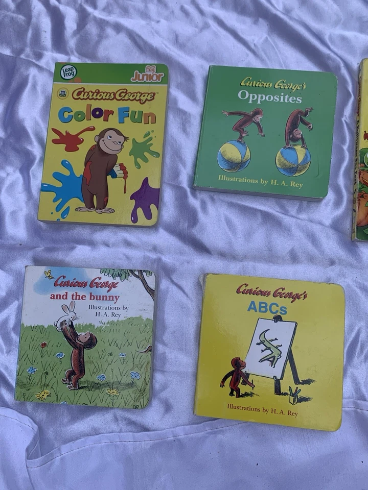 Lot of 6 CURIOUS GEORGE Board Books For Children Toddler Preschool Daycare - Image 2 of 3