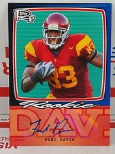 2008 Rookie Progression Fred Davis Rookie Auto Card  FRA11 SEND OFFERS . rookie card picture