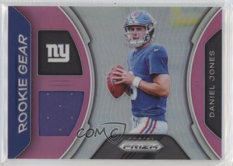 2019 Panini Prizm Rookie Gear Pink Daniel Jones #RG-DJ 10up