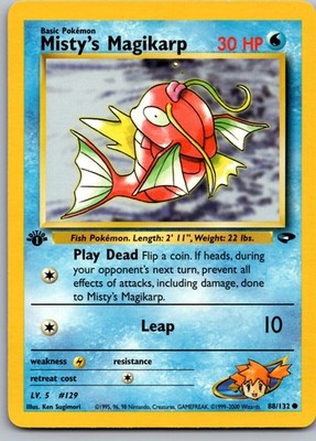 Misty's Magikarp 1st Edition Common Gym Challenge 088/132 NM