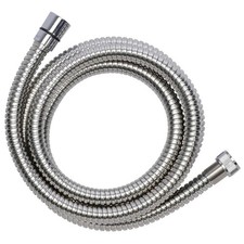 Croydex Metlex Chrome 1.75m Stainless Steel Reinforced Shower Hose 1/2" B.S.P
