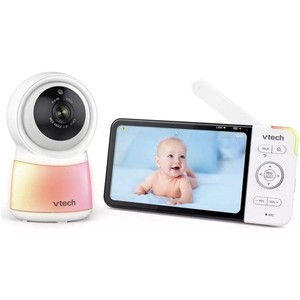VTech 5" Wi-Fi 1080p Video Baby Monitor Night Light Remote Access NEW