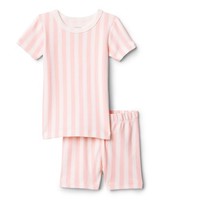 Kinder Pyjama Set Kurzarm Blassrosa Streifen 4 Jahre Amazon Essentials