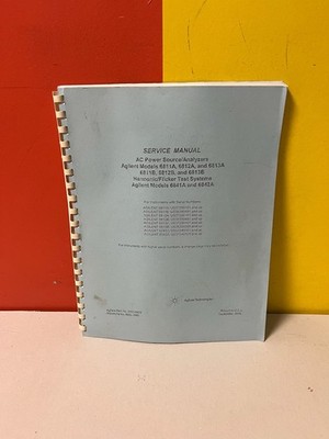 Agilent 5962-0859 6811A, 6812A, 6813A, 6811B, 6812B, 6813B, 6841A, 6842A AC