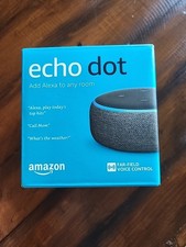 Amazon Echo Dot 3rd Generation Add Alexa to any room, Charcoal New in Open Box