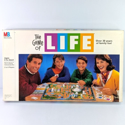 Vintage 1991 Milton Bradley The Game of Life Board Game 100% COMPLETE Gift