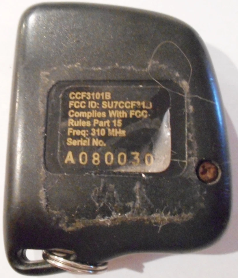 SU7CCF31B Firefly Llavero Entrada Sin Llave Control Remoto CFF3101B Alarma Clicker Abridor Foto 2 de 2