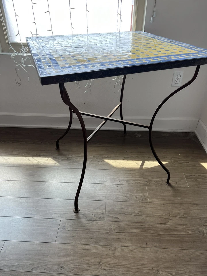 mesa mosaico mosaico vintage Foto 2 de 3