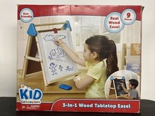 Kid Connection 3-in-1 Wood Tabletop Easel Eco- Friendly