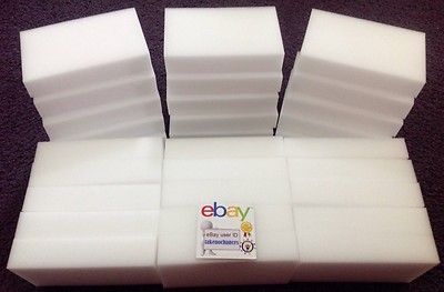 30 PREMIUM Grade Melamine Sponge Eraser BULK PACK 3/4'' Works Like Magic! 